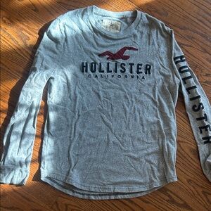 Hollister Gray Tee with Red Logo